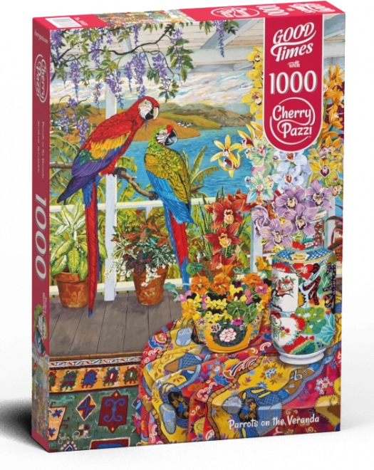 Puzzle papige na verandi 1000 komada