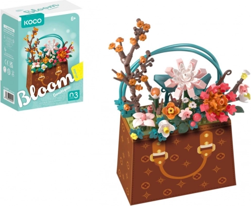 Konstrukcijski set mini KOCO cvijet u torbici, 267 dijelova