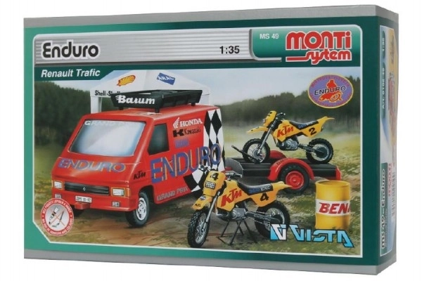 Konstrukcijski set Monti System MS 49 Enduro Renault Trafic 1:48 u kutiji 22x15x6cm