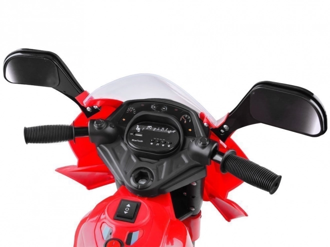 Dječji sportski motocikl sa šarenim LED osvjetljenjem – Crvena