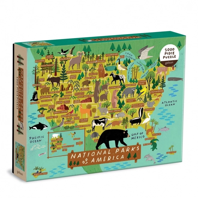 GALISON Puzzle Nacionalni parkovi Amerike 1000 komada