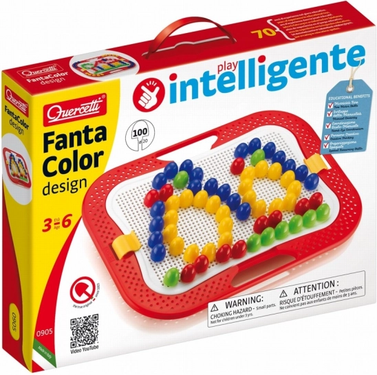 Mozaik QUERCETTI Fanta Color Design – kreativni pegboard set za djecu