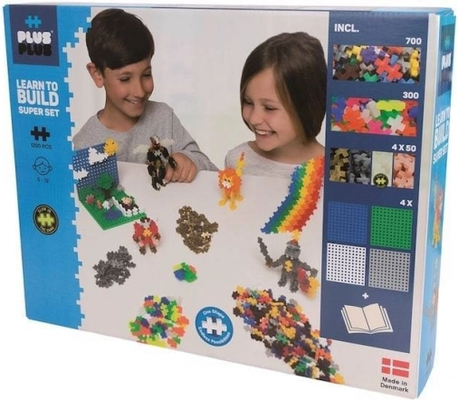 Konstruktor PLUS-PLUS Mini Basic Neon – super set 1200 dijelova