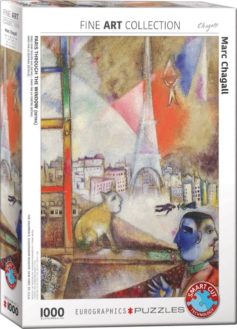 Puzzle Pariz kroz prozor 1000 dijelova