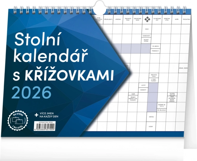 Stolni kalendarij s križaljkama 2026