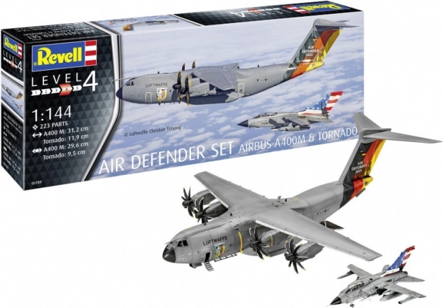Komplet za sastavljanje Air Defender 1/144 – AIRBUS A400M i TORNADO