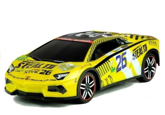 Daljinski upravljani sportski auto Pilot R/C Žuti