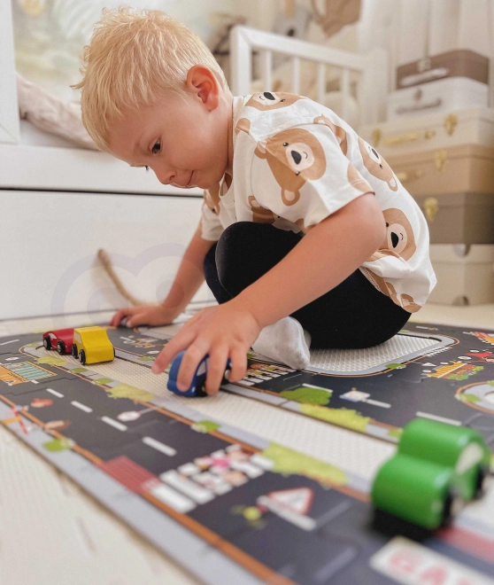 Woopie Green gradske puzzle za djecu - Autotrkaća staza