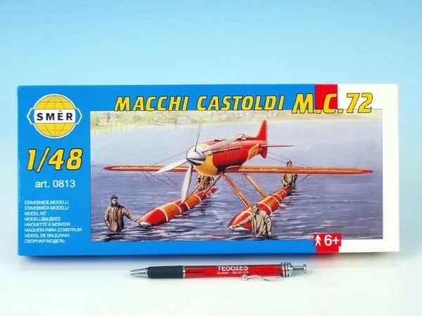 Model Macchi Castoldi M.C.72 1:48 17,5x19cm u kutiji 31x13,5x3,5cm