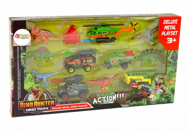 Dječji set vozila i dinosaura