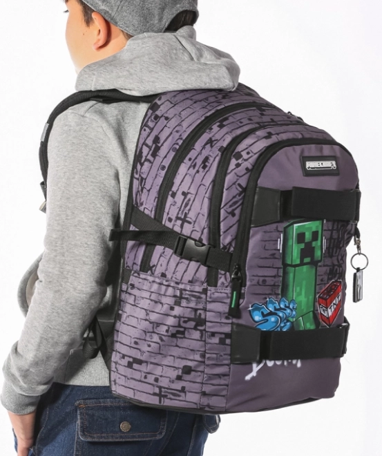 školski ruksak Baagl Skate Minecraft TNT