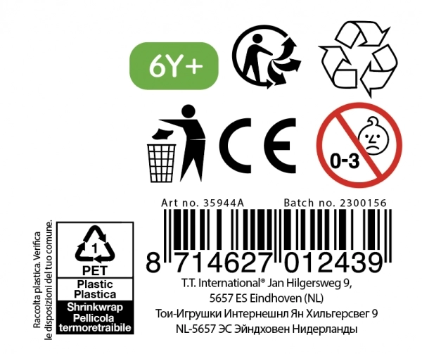 Slime - tvar u bačvi 5cm crni 24ks u kutiji