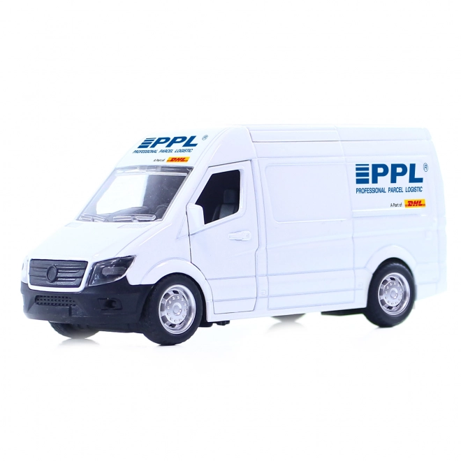 Metalni auto PPL s vratima koja se otvaraju 14 cm