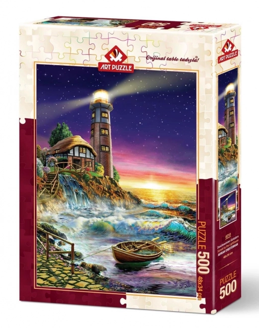 ART PUZZLE Slagalica Zalazak sunca kod svjetionika 500 komada