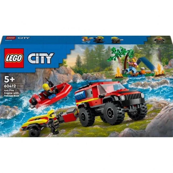 LEGO® City 60412 Vatrogasno vozilo 4x4 i spasilački čamac