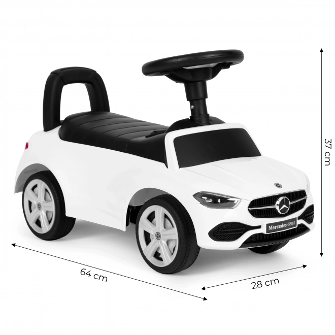 Dječji automobil Mercedes C KLASA interaktivni volan zvuči bijelo