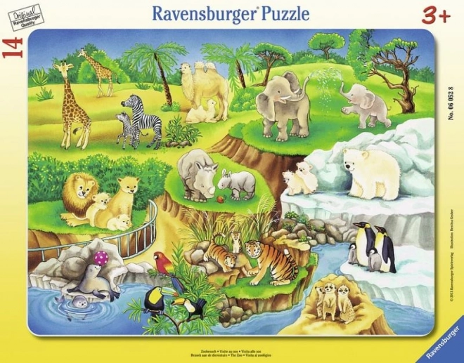 Puzzle 14 elemenata Posjet zoološkom vrtu