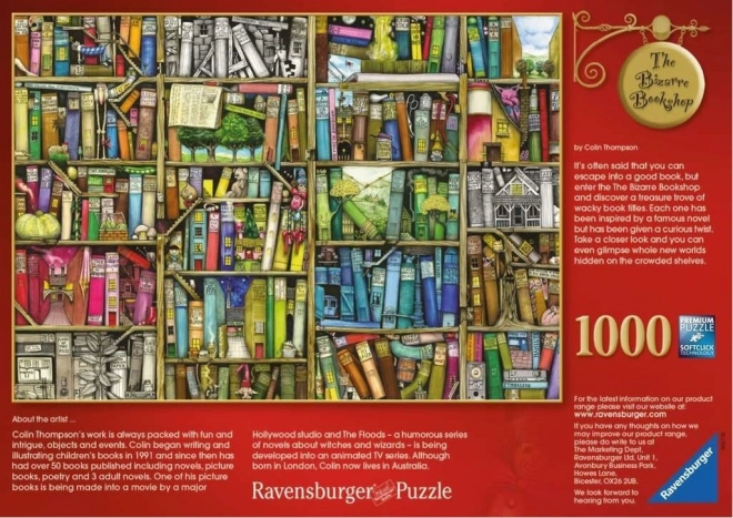 Ravensburger puzzle bizarna knjižnica 1000 dijelova