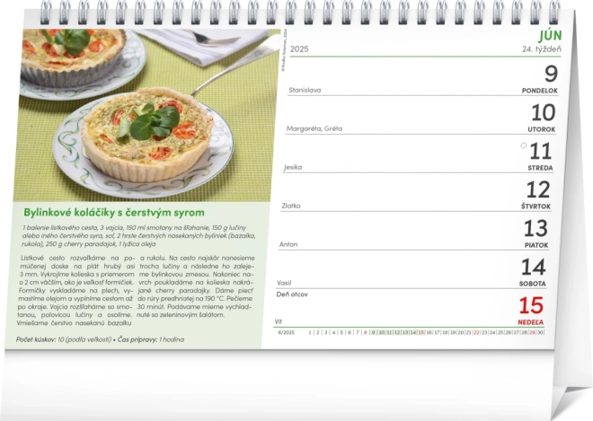 NOTIQUE Stolni kalendar Gazdinka 2025, 23,1 x 14,5 cm