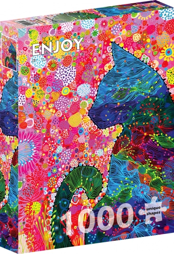 Puzzle Promišljena Mačka 1000 Dijelova