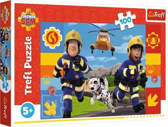 Puzzle 100 dijelova – uvijek spreman pomoći VATROGASAC SAM TREFL