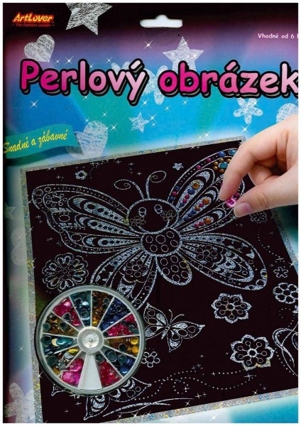 ARTLOVER Slikovnica s perlama Sova 20x25 cm