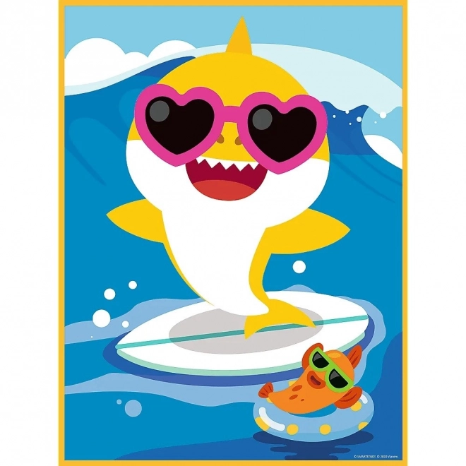 Baby MAXI 2x10 dijelova puzzle Sretan Dan Morskog Psa, Baby Shark