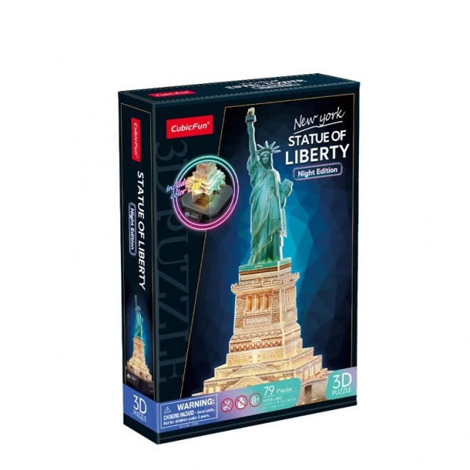 3D LED puzzle Kip slobode (noćna verzija)