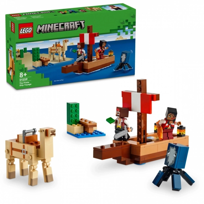 LEGO Minecraft 21259 Plovidba na gusarskom brodu
