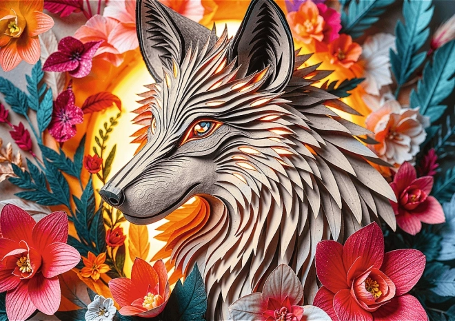 puzzle paper art: vuk 1000 dijelova