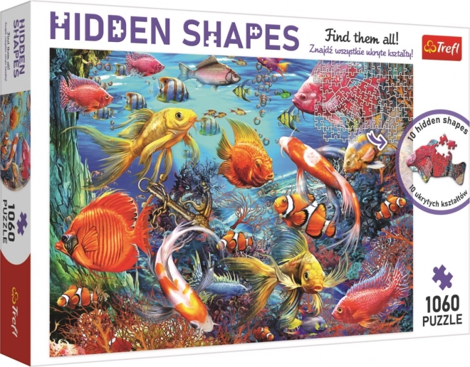 TREFL Puzzle Skriveni Oblik: Podvodni Život 1060 komada