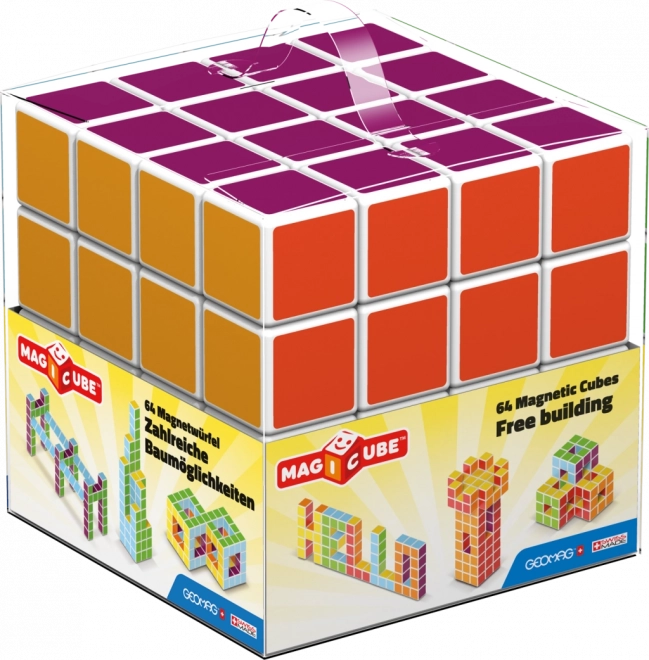 magnetičke kocke geomag magicube free building 64 kom