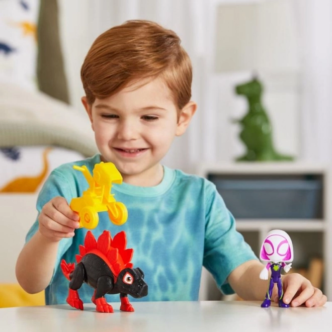 Spider-man kvaki i njegovi nevjerojatni prijatelji figurica s dinosaurom i dodatnom opremom