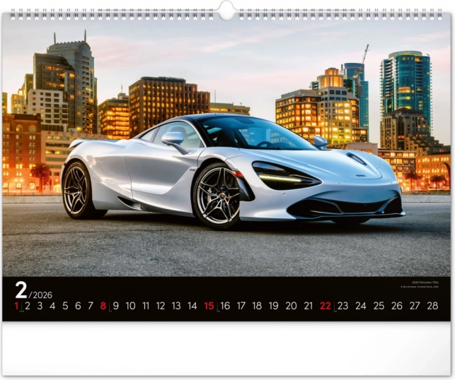 Zidni kalendar Brzi Automobili 2026