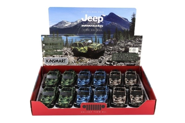 Auto Jeep Wrangler Camo edicija kov/plast 13cm