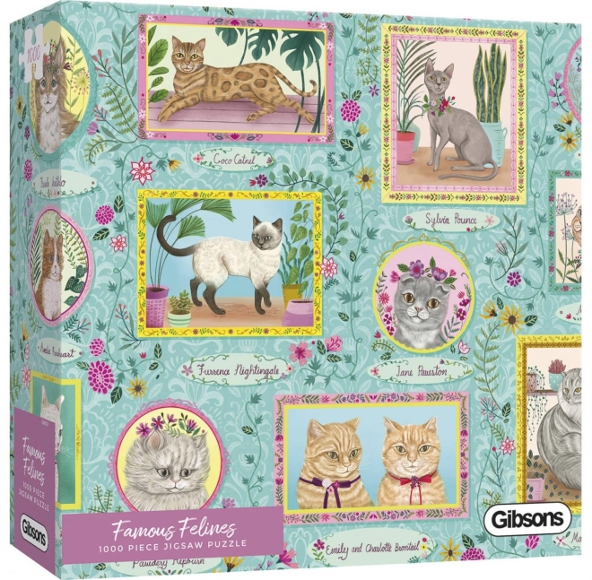Gibsons Puzzle Poznate Mačke 1000 Dijelova