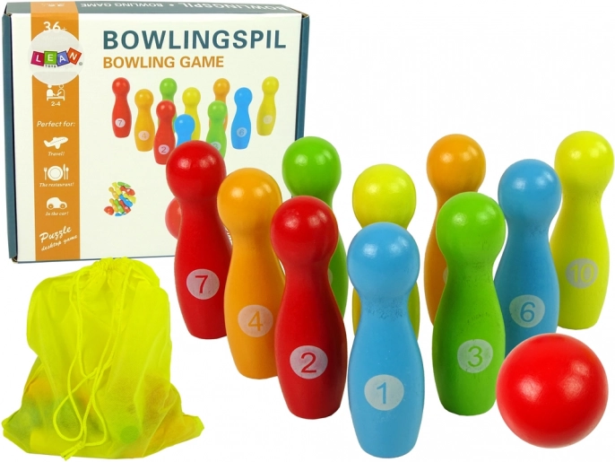 Drvene kugle za kuglanje - igra bowling - 11 dijelova