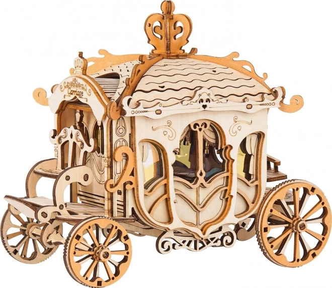Rolife 3D drvene puzzle klasična kočija – 92 dijelova