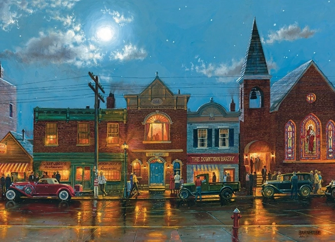 Puzzle COBBLE HILL večernja ulica – 1000 dijelova