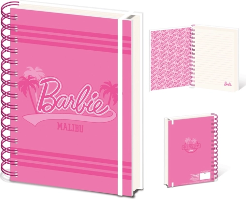 Bilježnica s prstenovima A5 BARBIE (Malibu) – crtana