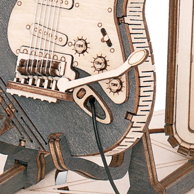 RoboTime drveni 3D puzzle - Električna gitara