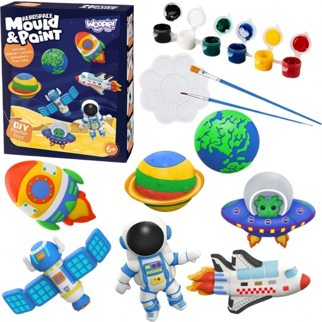 Woopie kreativni set s odljevima i bojama – svemirske figurice DIY