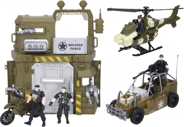 Vojni set s autom i helikopterom za djecu