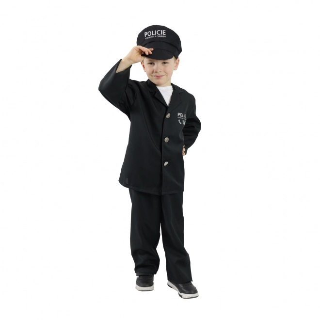 Dječji kostim policajca s kapom - češki natpis (S) e-pakiranje