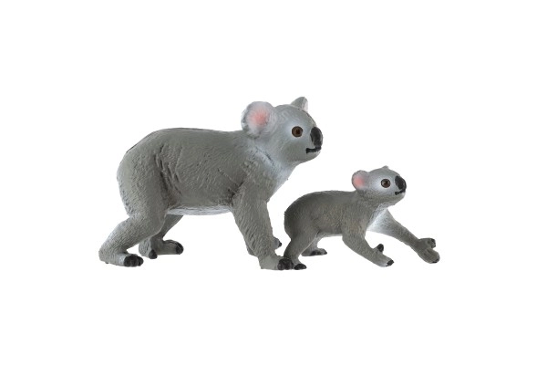 Koala plišana 2ks, mama i mladunče, plastične figure 4-6cm u vrećici