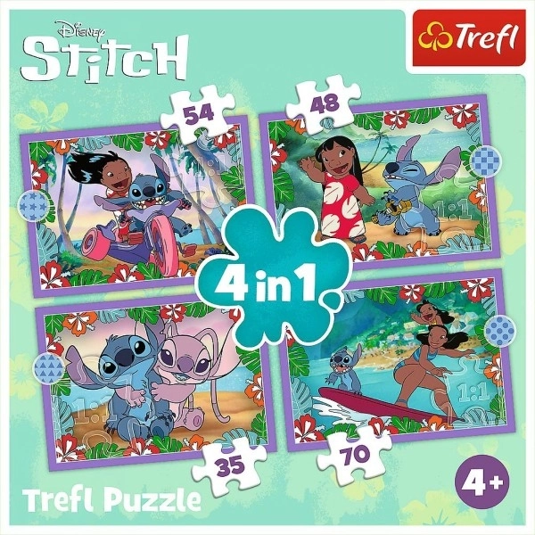 Puzzle Lilo & Stitch 4u1 Ludi dan Trefl