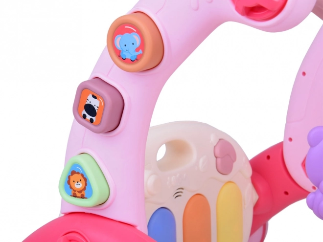 Ružičasta obrazovna podloga za bebe 3u1 igračka