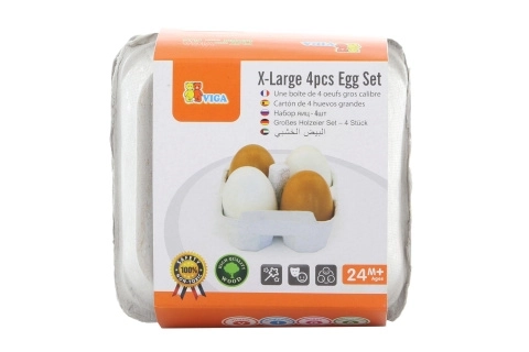 Drvena jaja za dječju kuhinjicu – set 4 kom