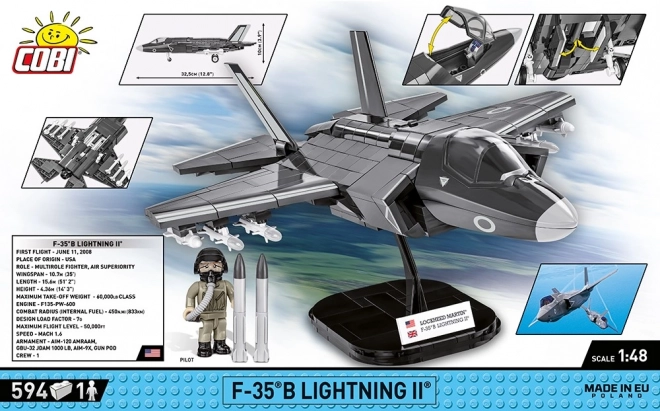 Model borbenog zrakoplova F-35B Lightning II od kockica