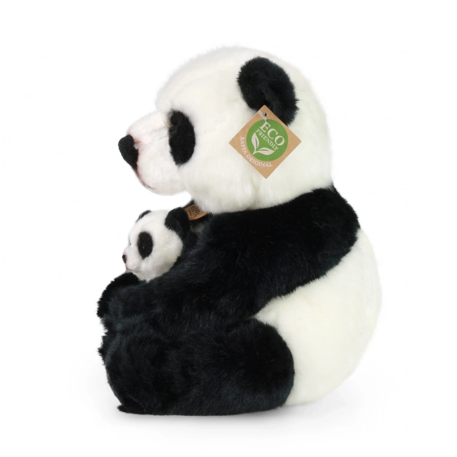 Rappa plišana panda s mladunčetom 27 cm EKO-PRIJATELJSKI